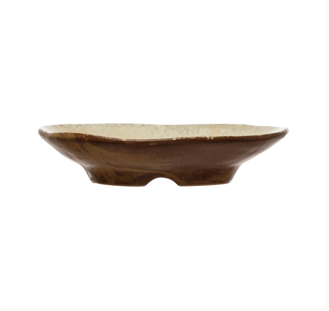 Stoneware Plate, Reactive Glaze