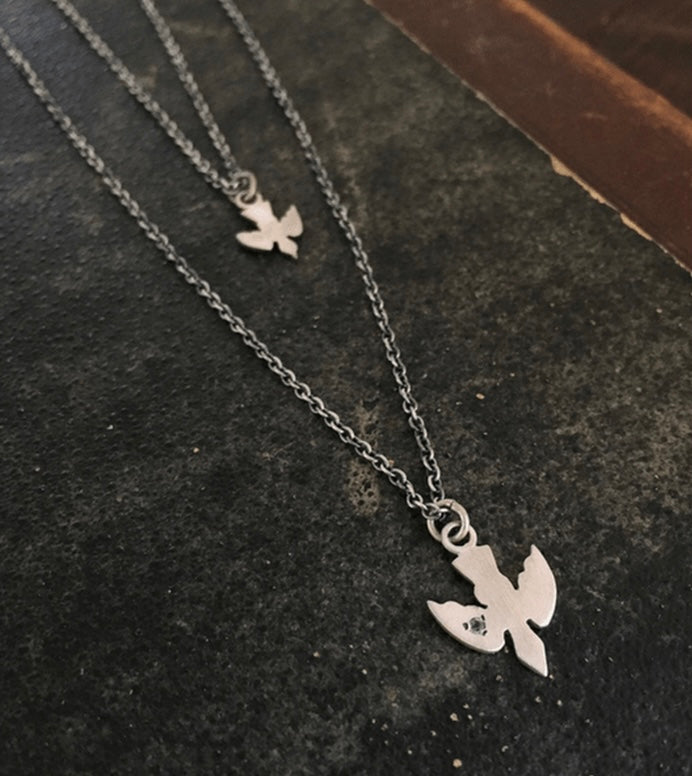 Sterling Silver “Baby Bird" Necklace