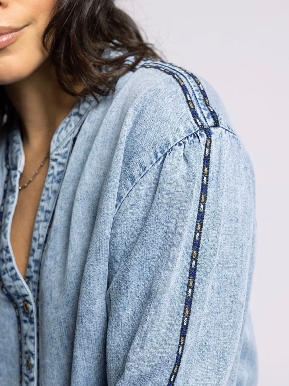 Tencel, long sleeve shirt