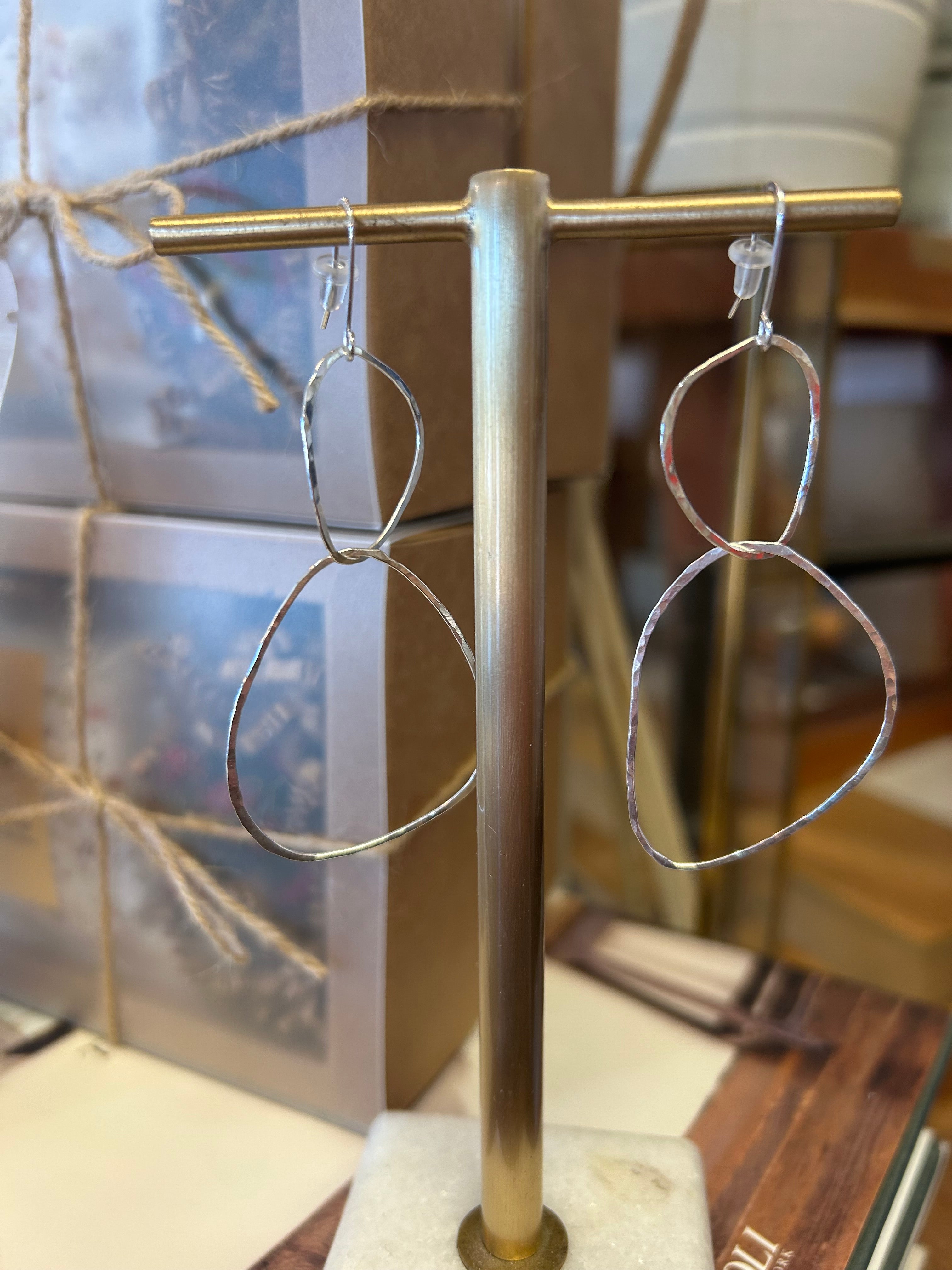 River Rock earrings: Sterling Silver Q3