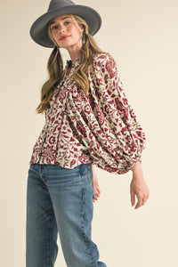 Floral Button Down Top