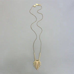 Brass long necklace 130