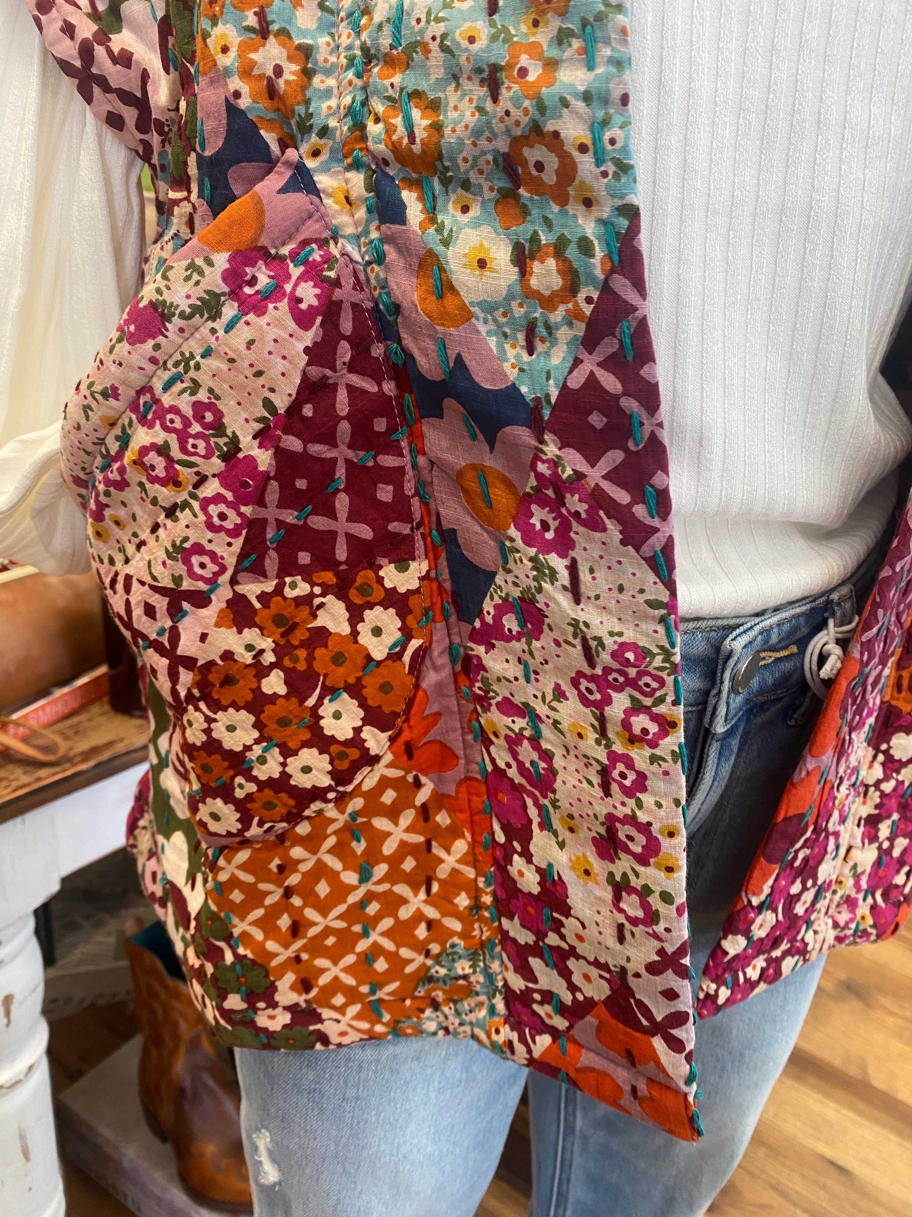 Patchwork Quilted Vest