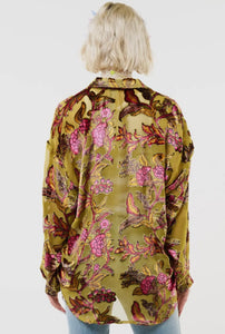 Holiday Velvet Burnout Blouse