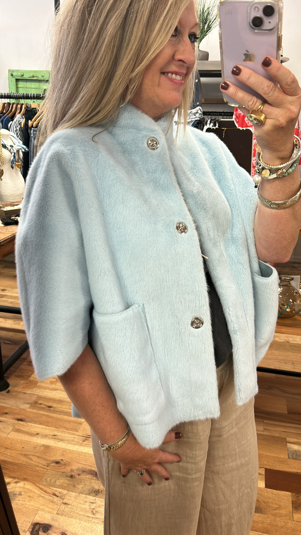 Faux Fur Caplet
