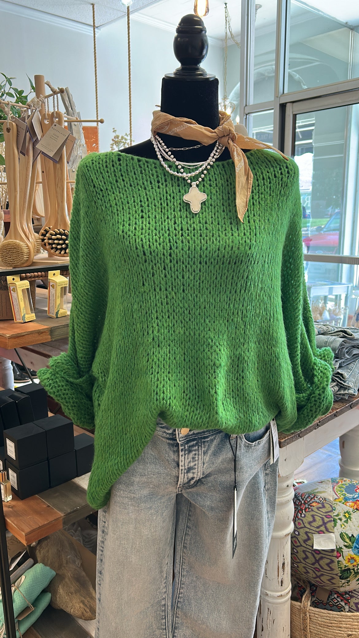 Cozy Green Sweater