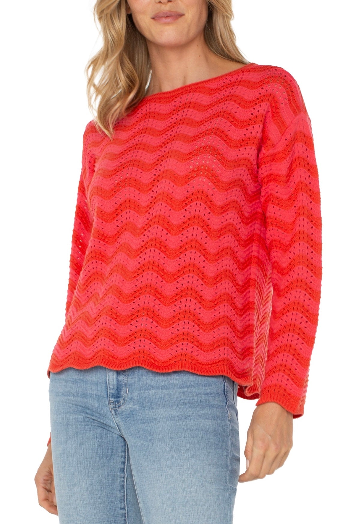 Scallop Hem Sweater