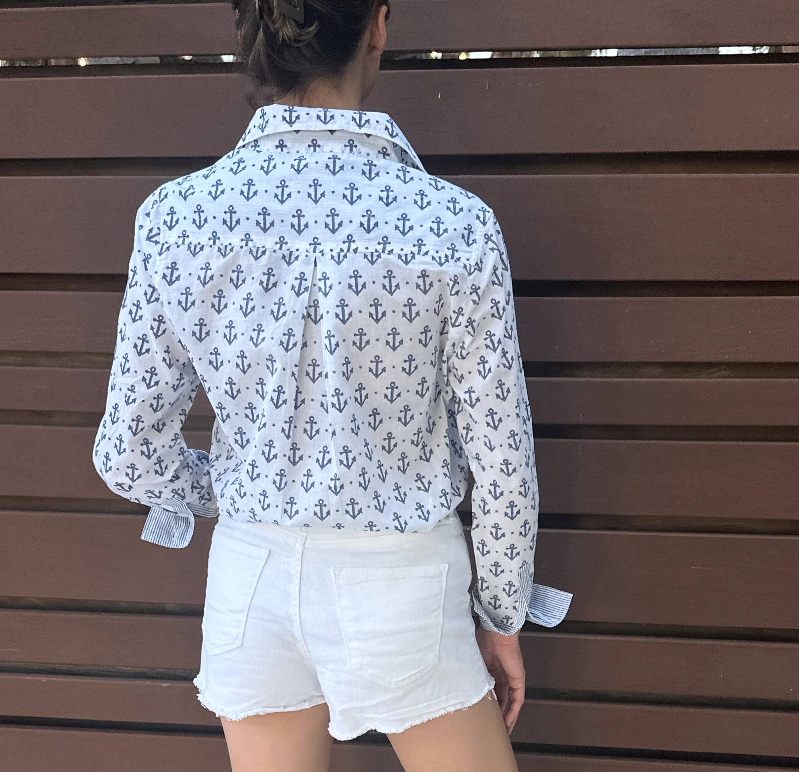 Artisan Shirt-Anchor Print Button Up