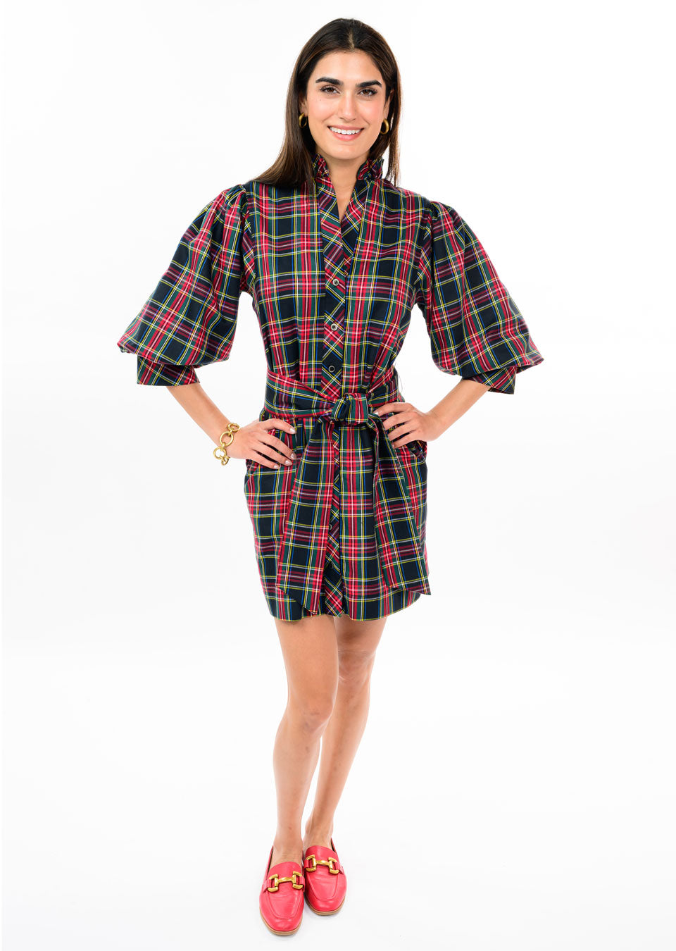 Tartan Plaid Shirt Dresd
