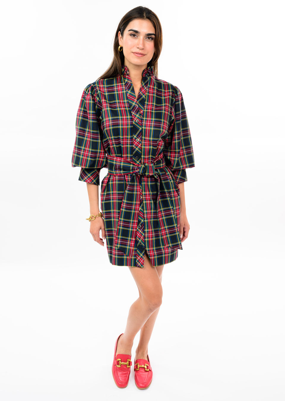 Tartan Plaid Shirt Dresd