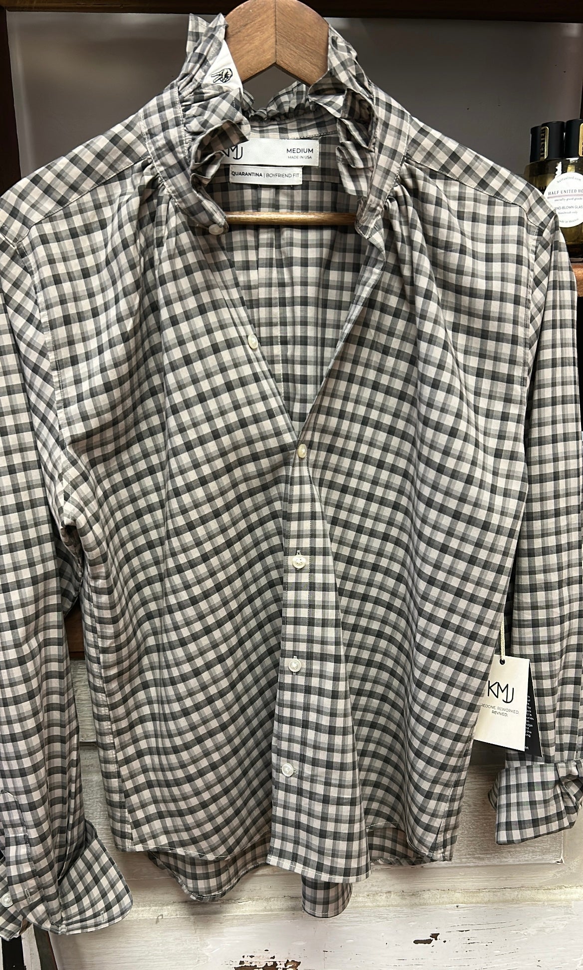 Quarantina Top Plaid