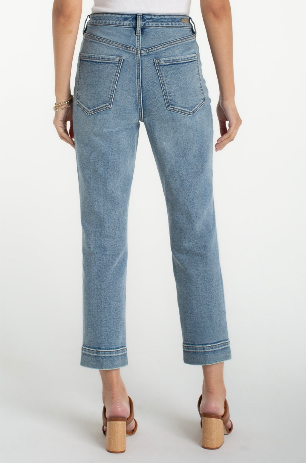 Liv Relaxed Crop Skinny W/ Wide Hem