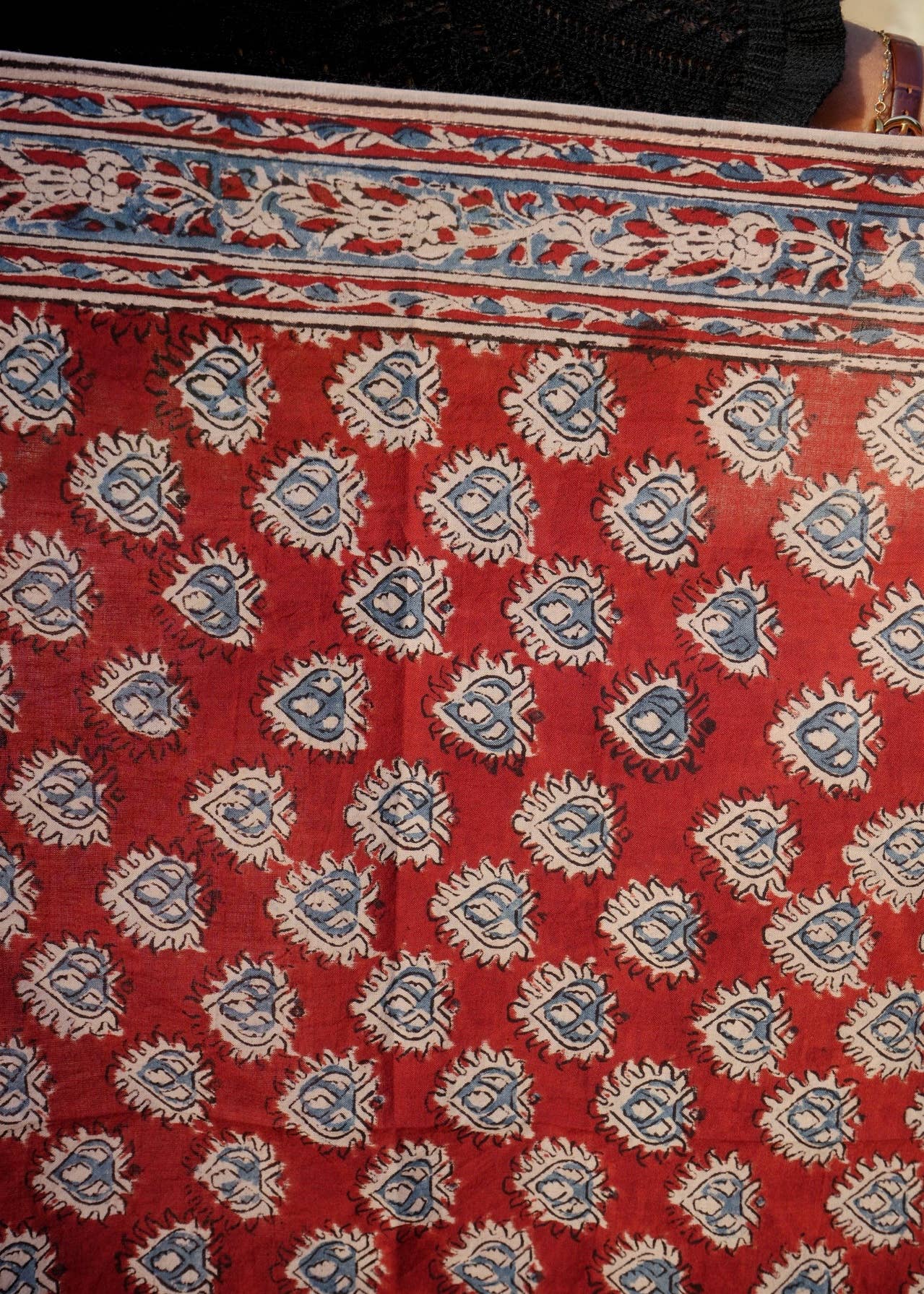 Diya's Flame - Kalamkari Cotton Bandana