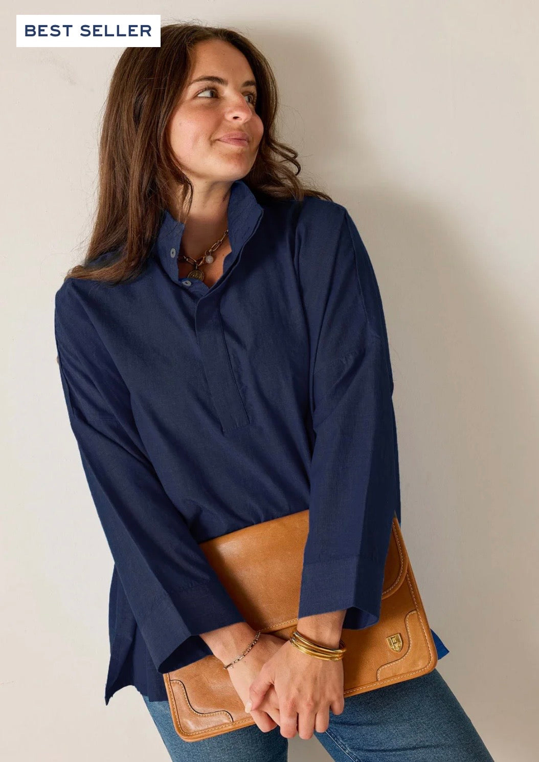 Emerson Pop Up Collar Top