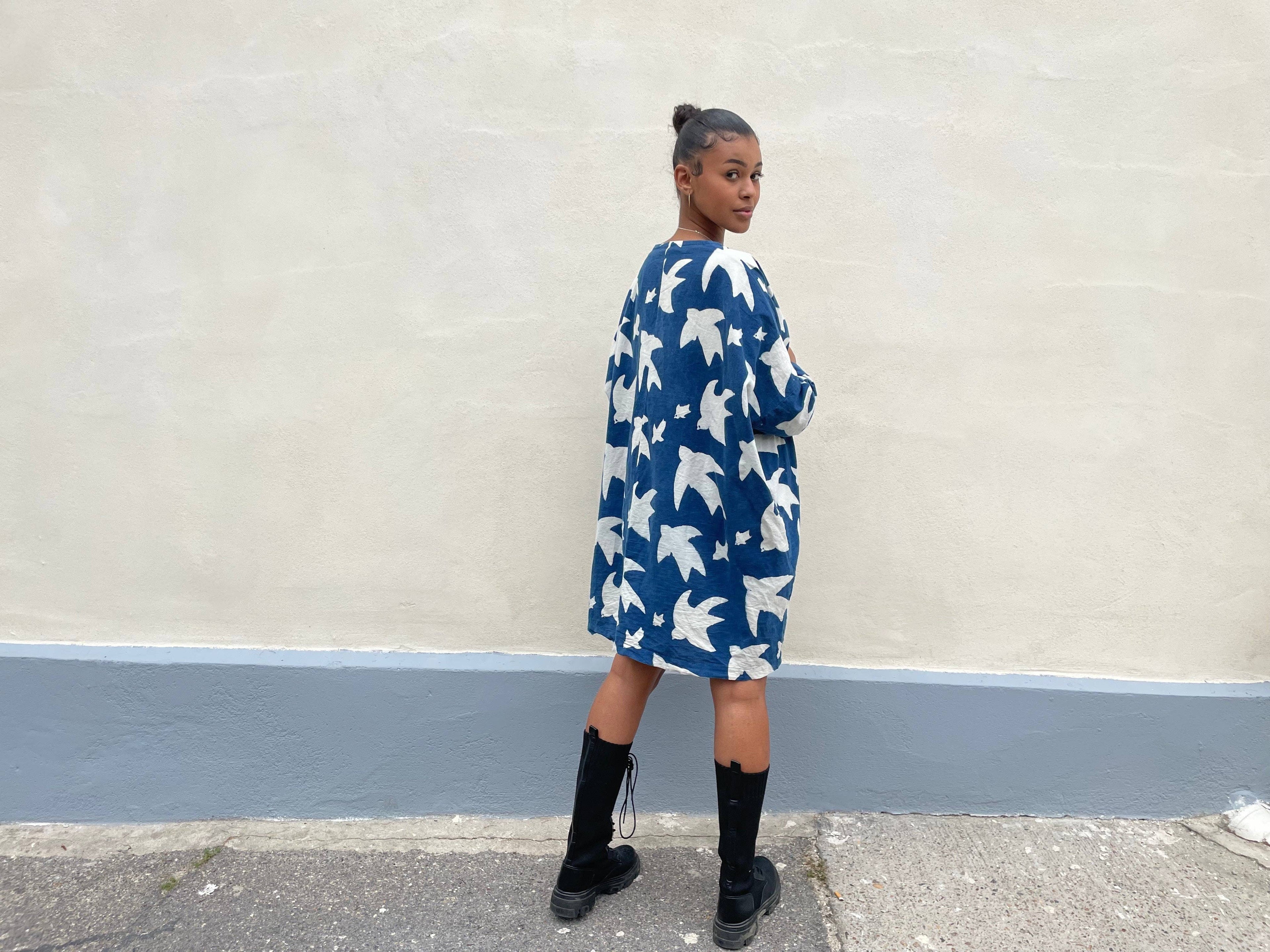 Liberté Indigo Print Dress