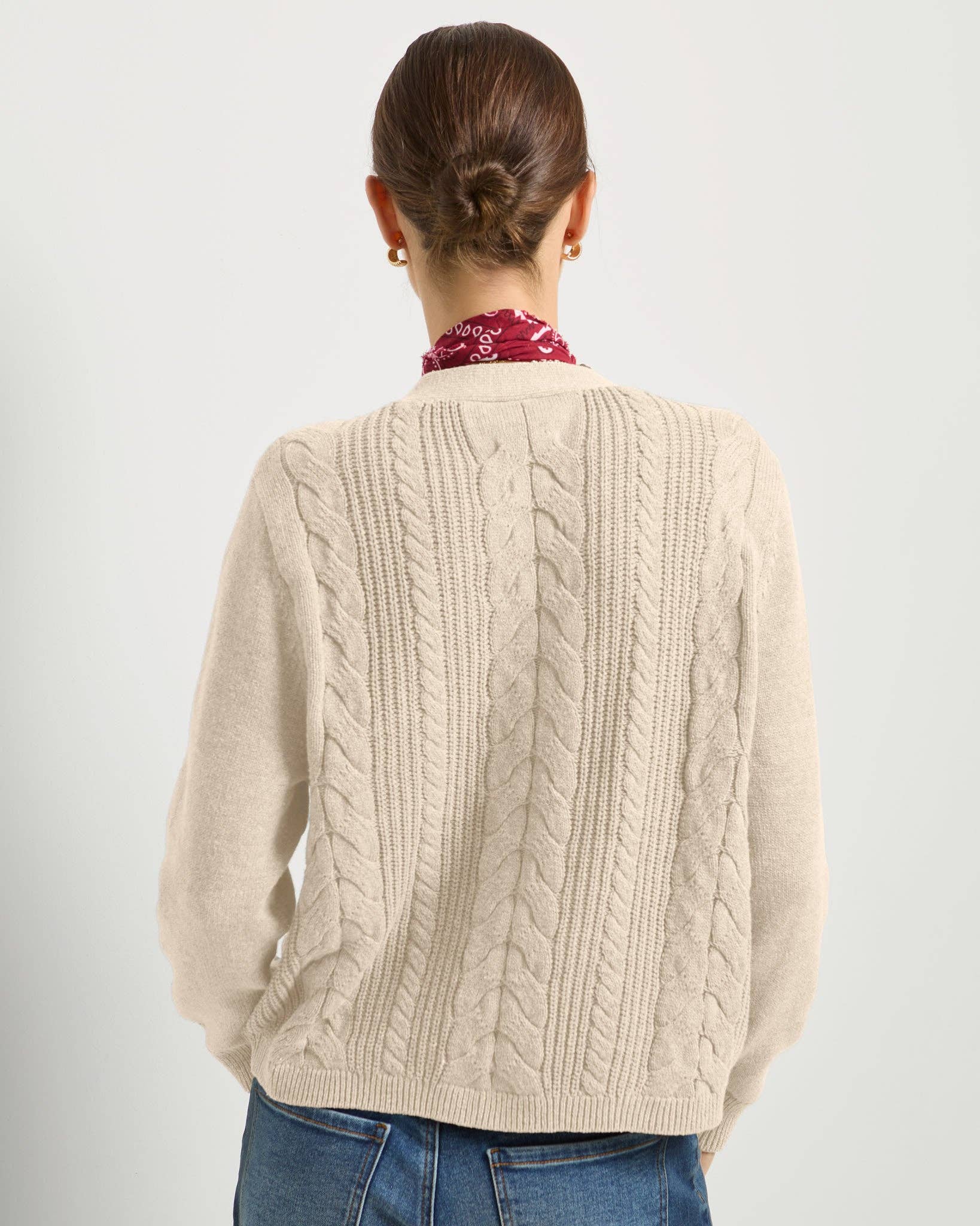 Amethyst Cable Cardigan