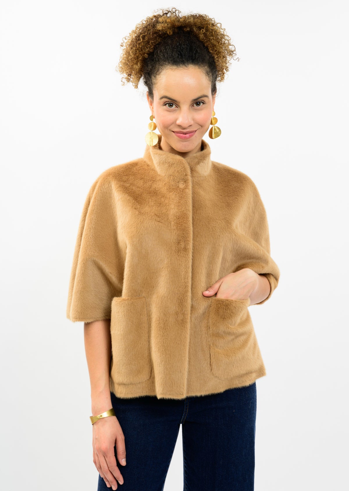 Faux Fur Caplet