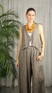 LINEN VEST