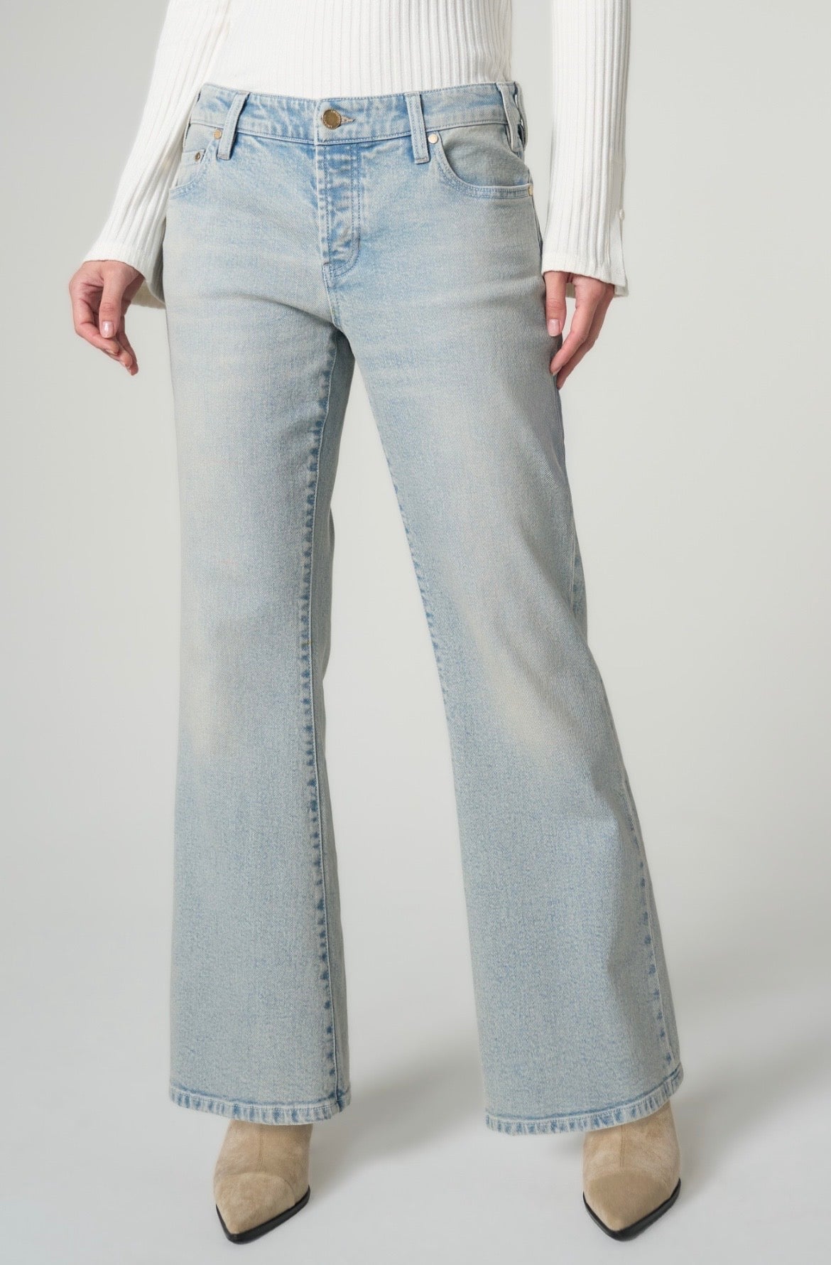 Dakota Low Rise Loose Flare Jeans