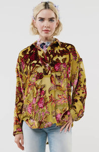 Holiday Velvet Burnout Blouse