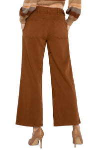 Hi-rise Cinch Waist Wide Leg