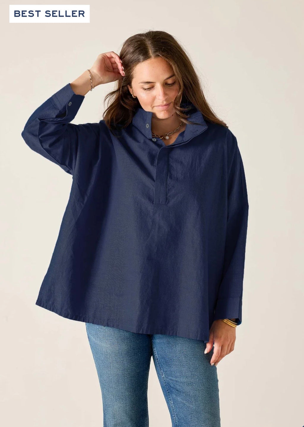Emerson Pop Up Collar Top