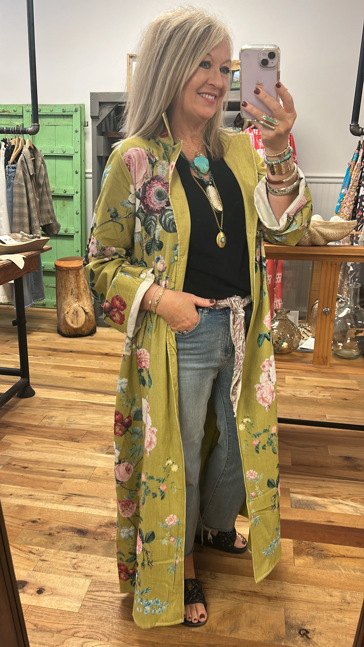 Eleanor Botanical Floral Duster