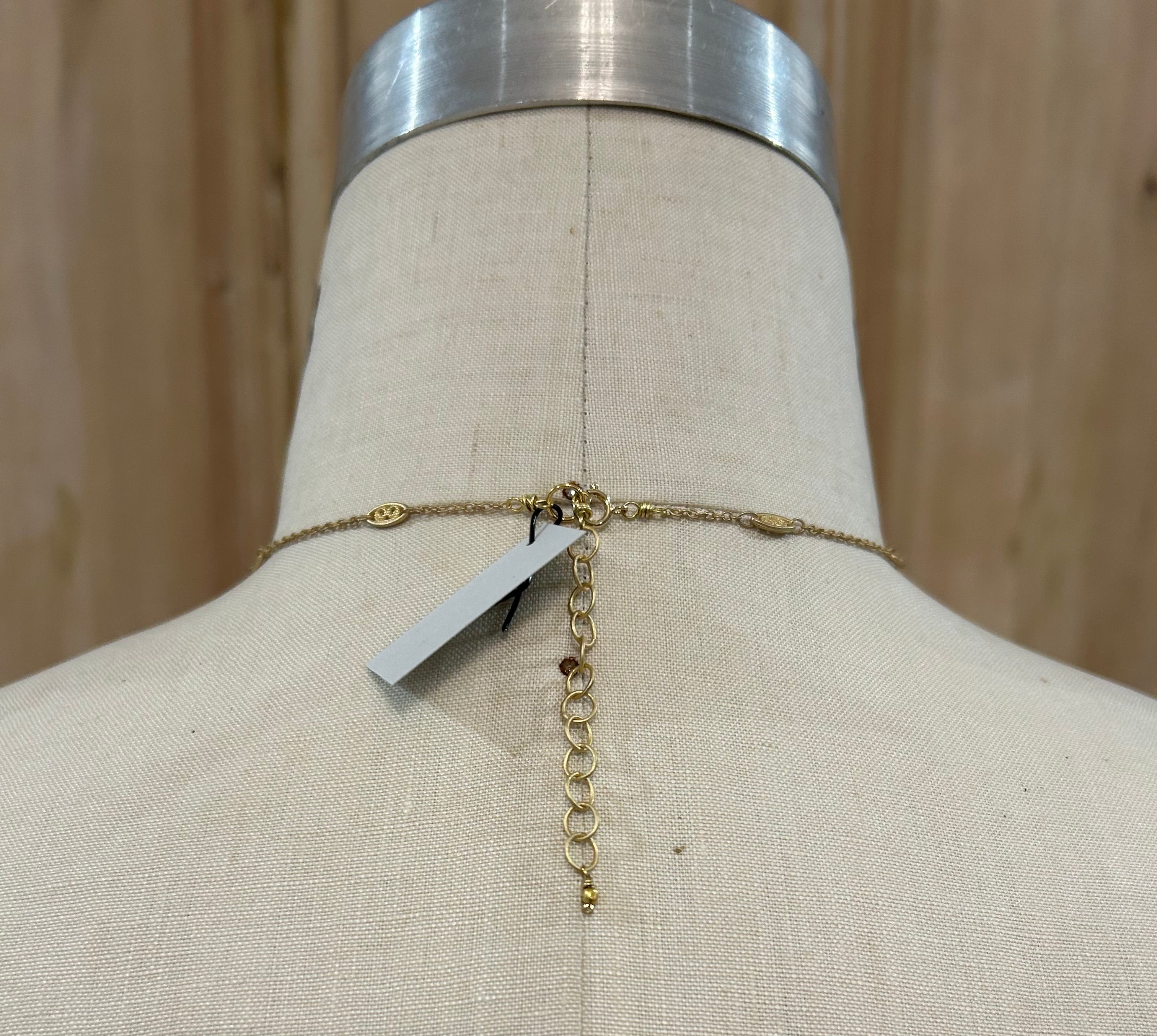 Bronze Five-Way Cross Necklace A1