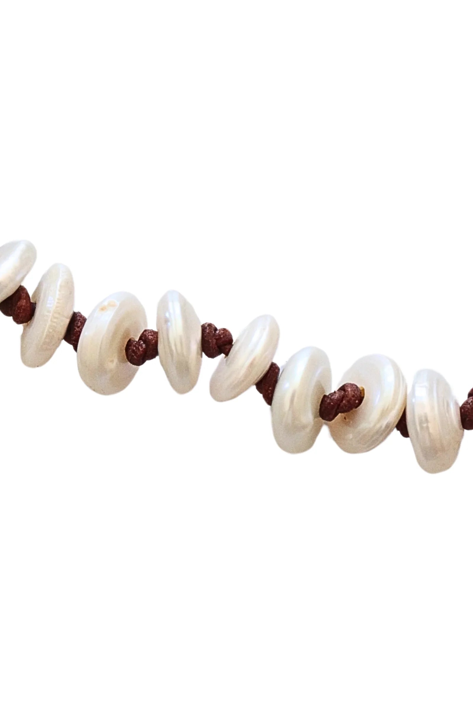 Sacred Heart Pearl Necklace in Silver A10