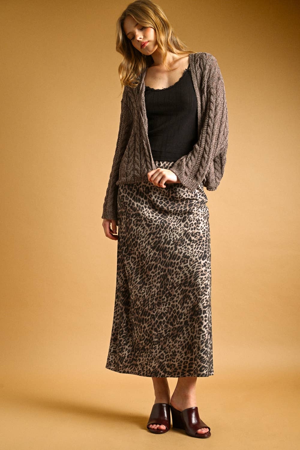 Light Weight Cable Knitted Cardigan