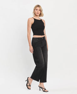 SUPER HIGH RISE PANEL BARREL JEANS INSTANT