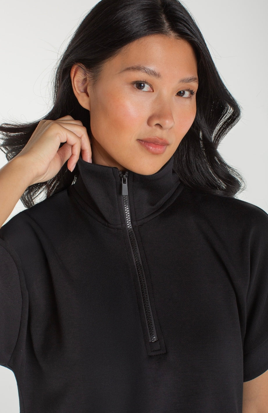 Half Zip Popover Top