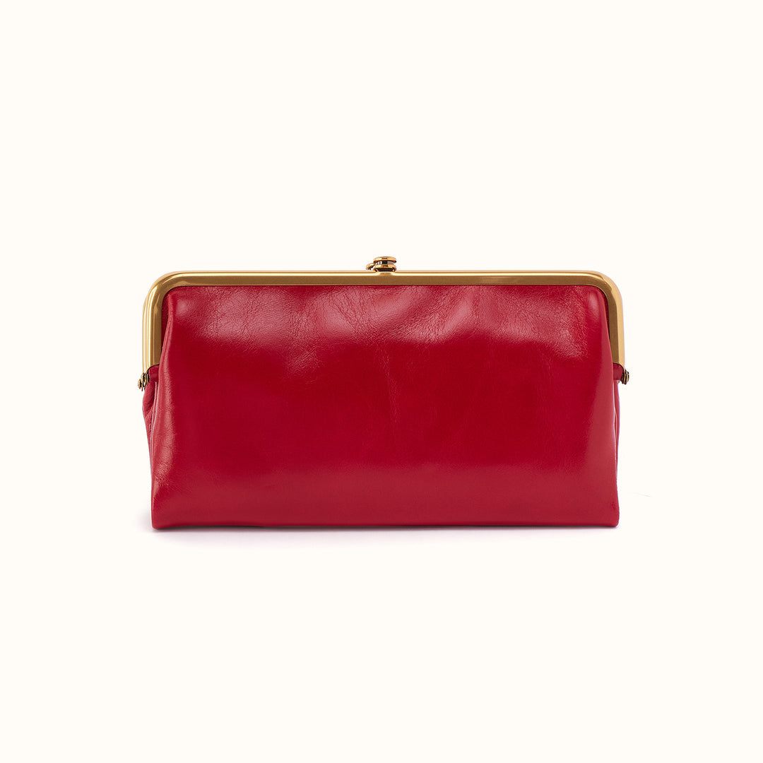 Lauren Clutch-Wallet in Polished Leather