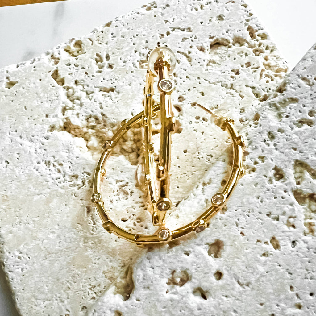 Scatter Hoop Earrings: Large