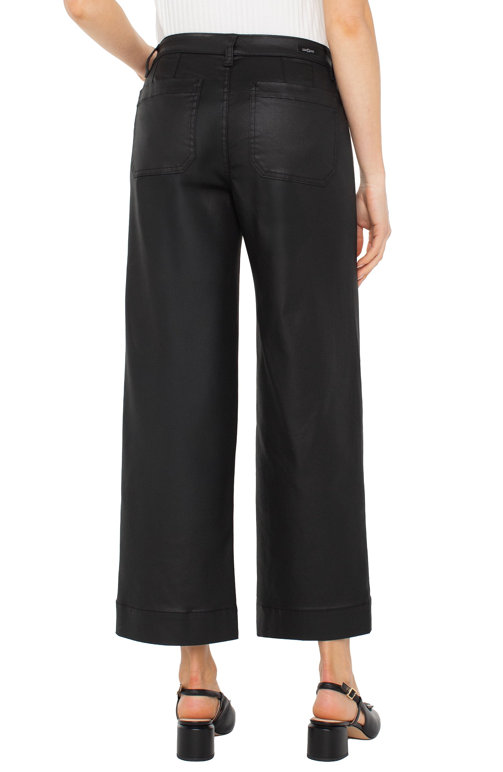 Crop Wide Leg With Patch Pockets