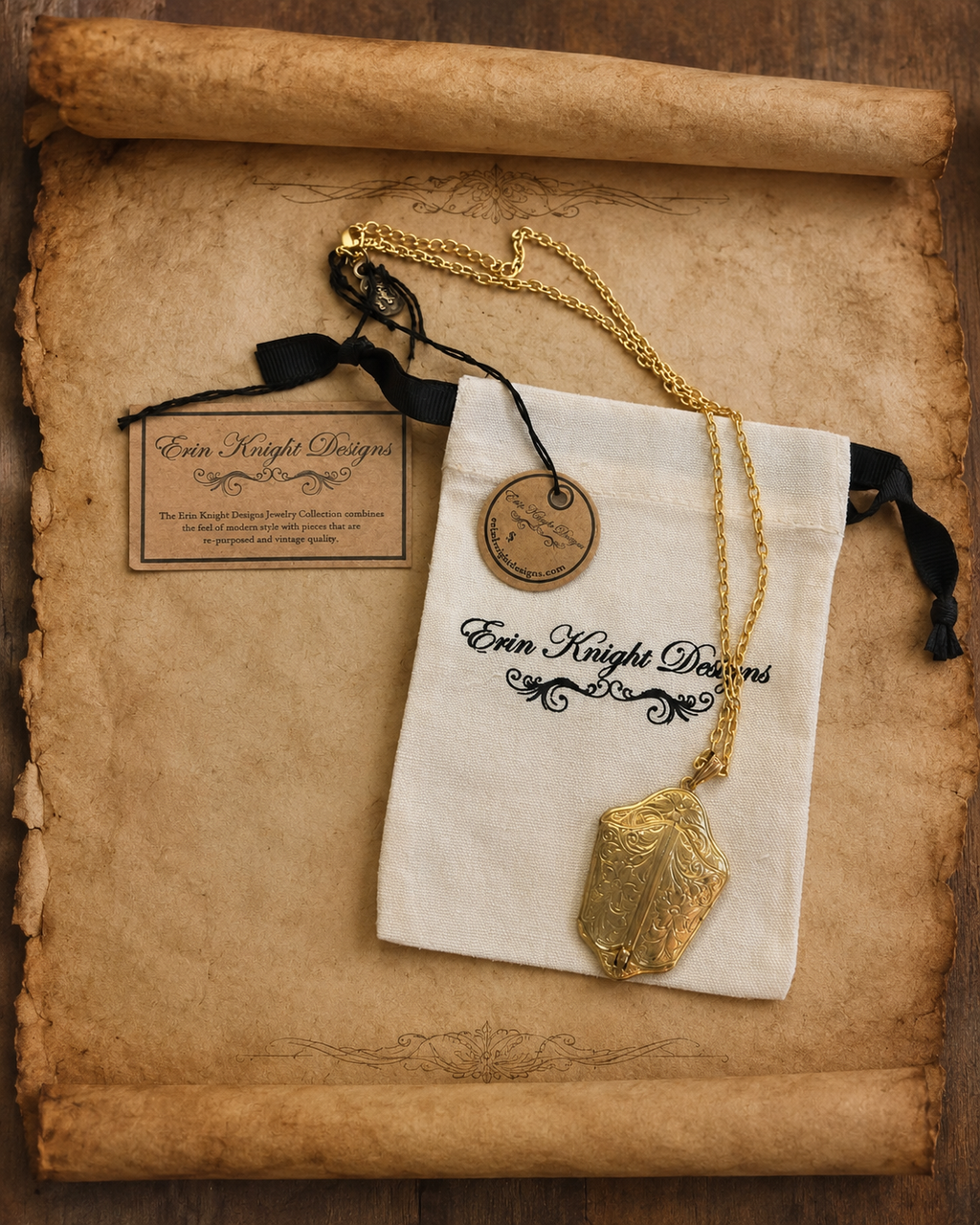 Antique Devotional Locket Necklace N1
