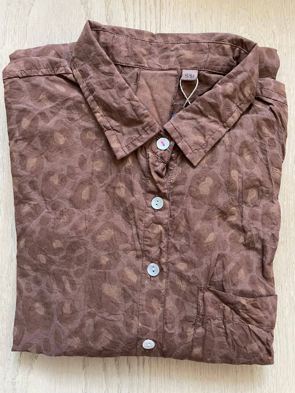 Good Boyfriend Shirt - Leopard Chocolate Overdye
