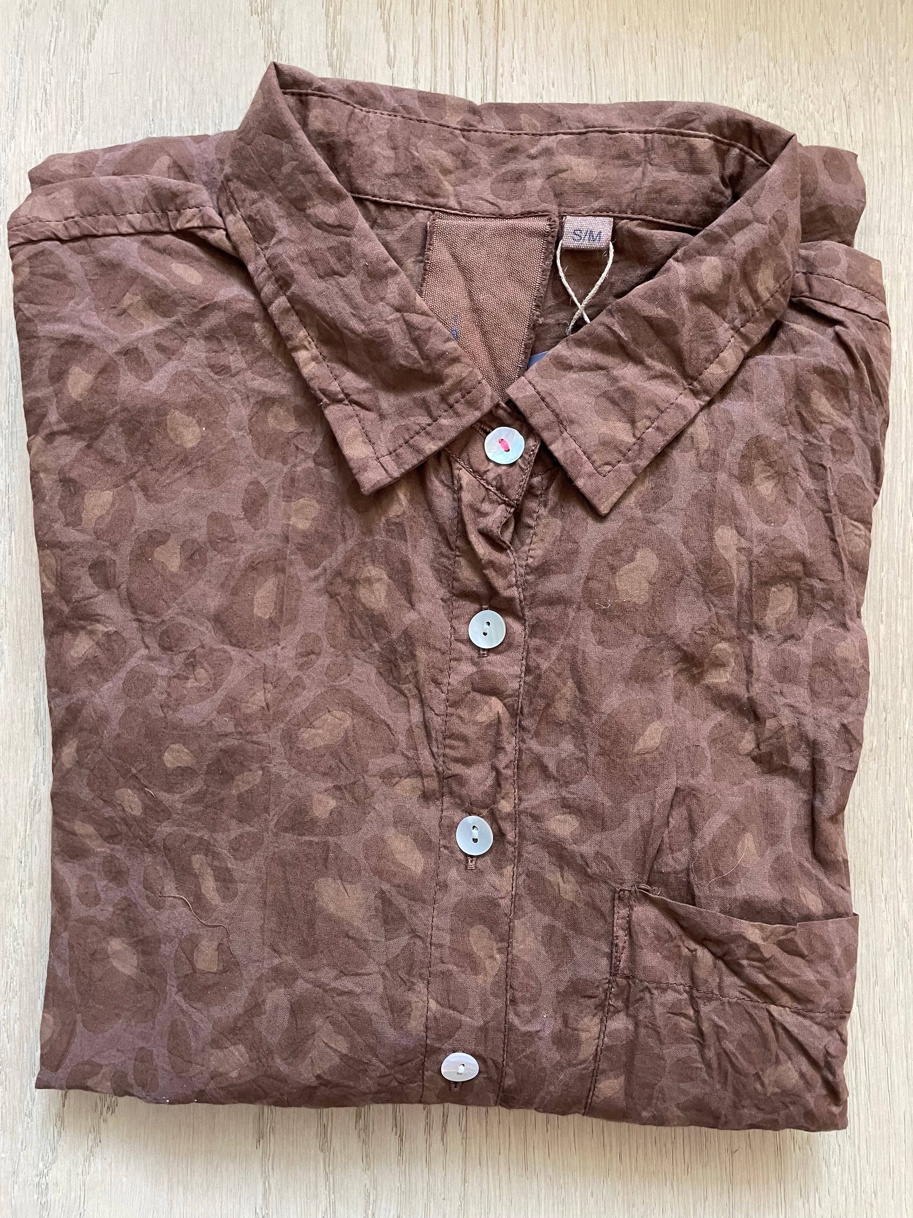 Good Boyfriend Shirt - Leopard Chocolate Overdye