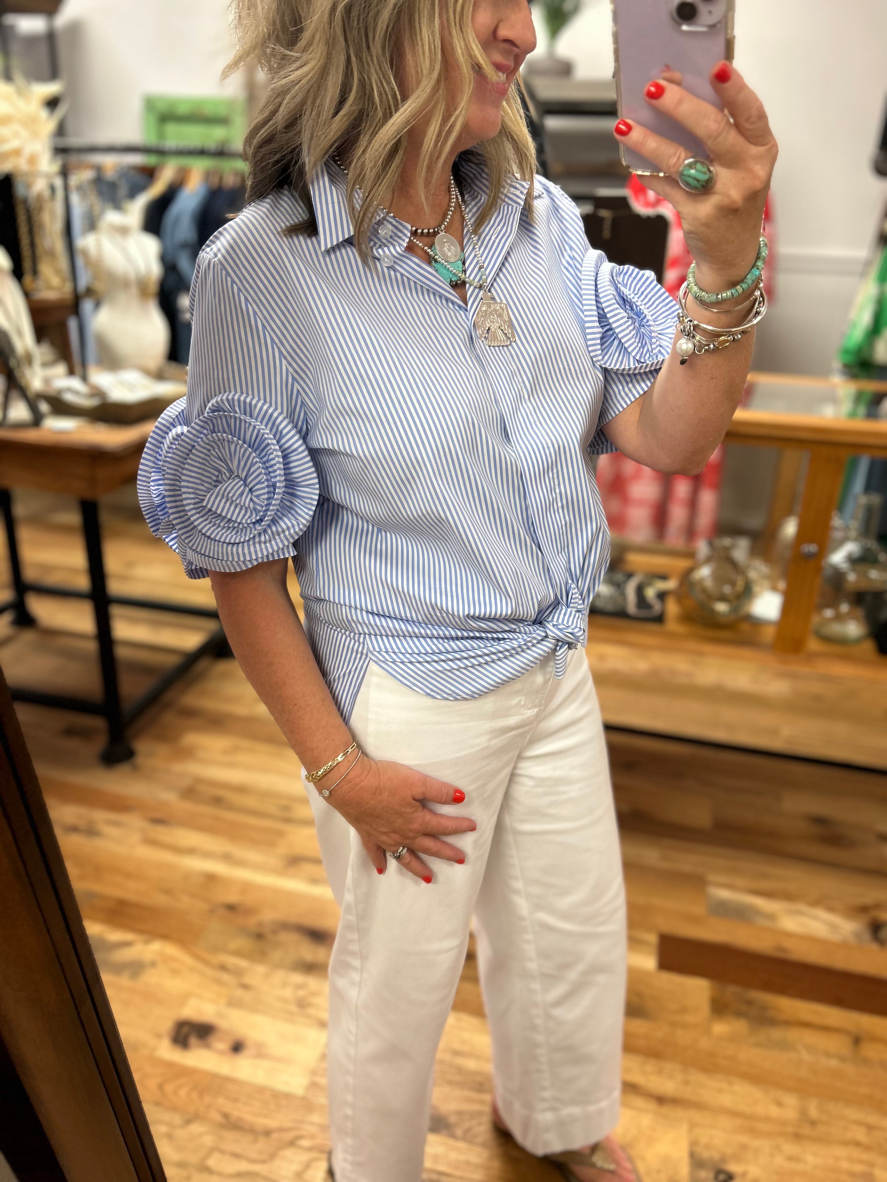 The Hampton Blue Stripe Shirt
