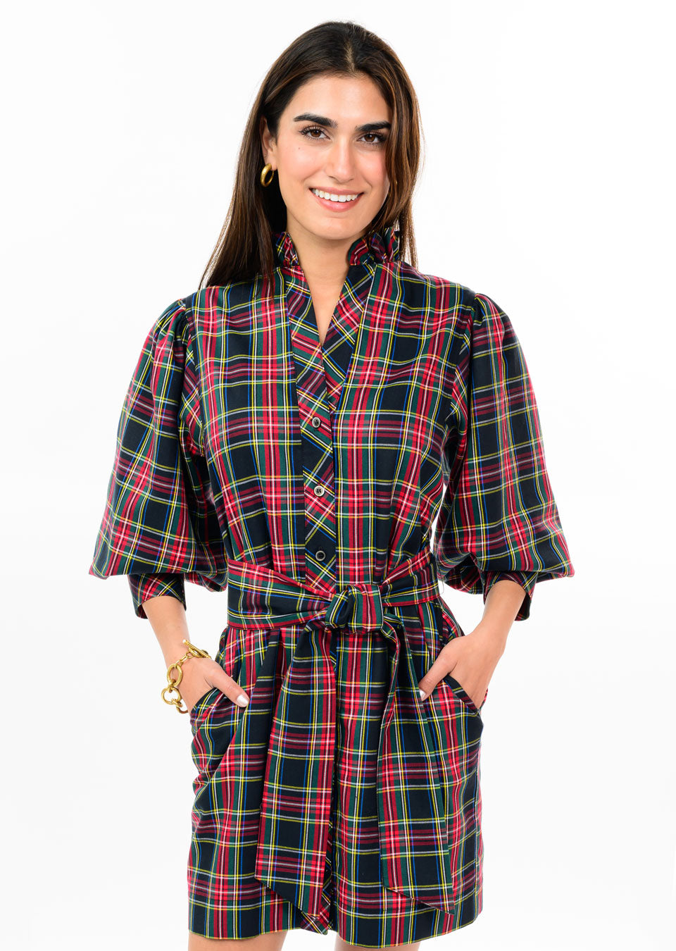 Tartan Plaid Shirt Dresd