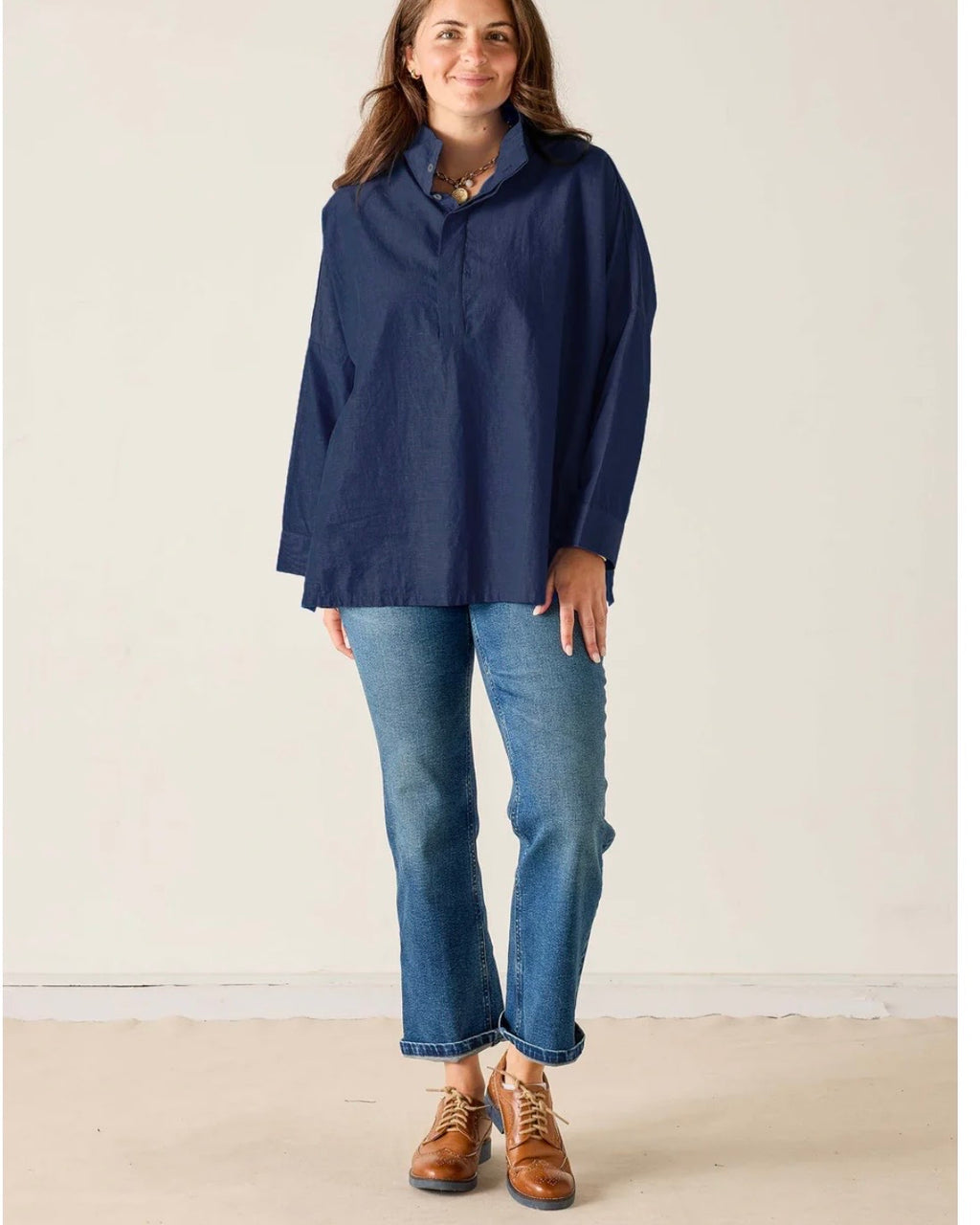 Emerson Pop Up Collar Top