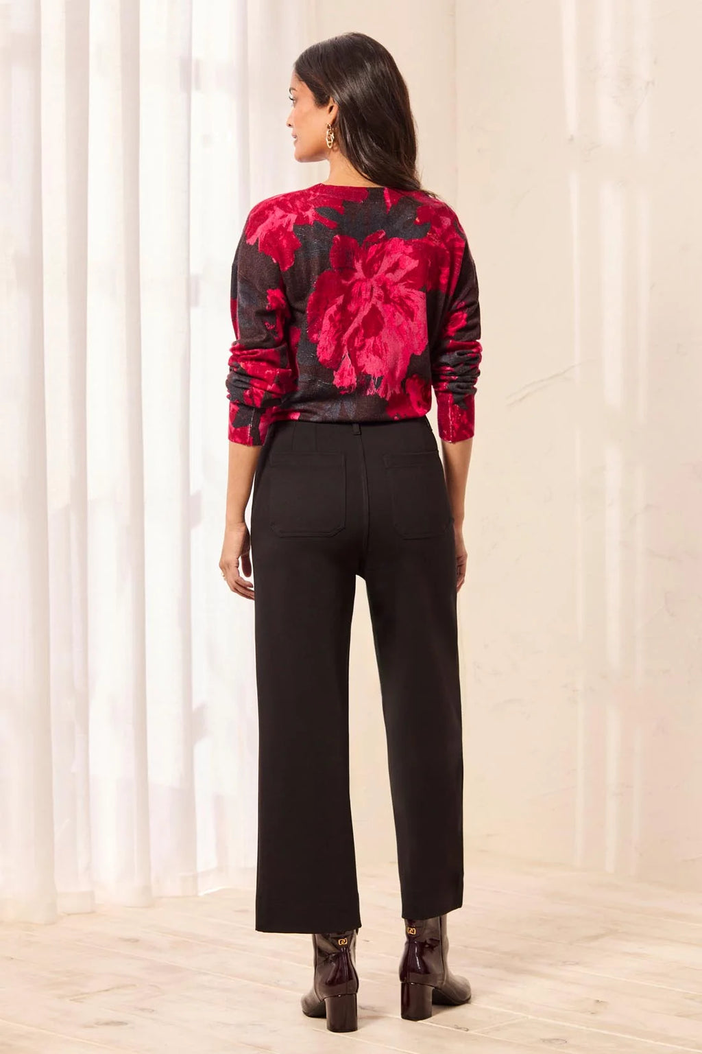 Signature Every Body Ponte High Rise Wide Leg  Pants