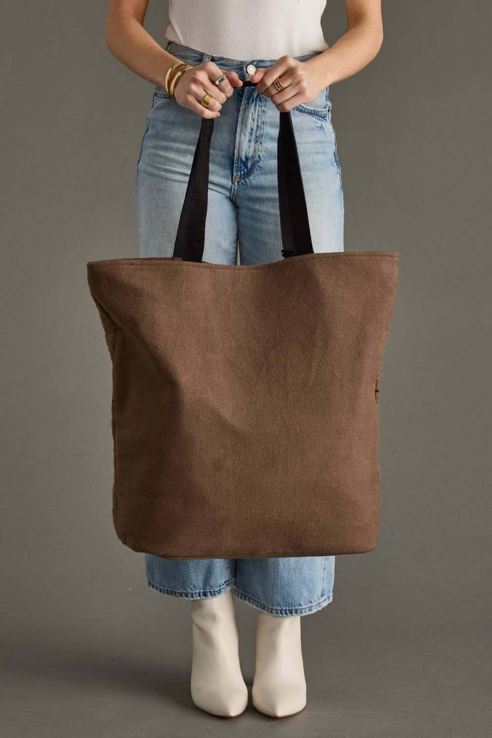 Brown & Multicolored Western Tote