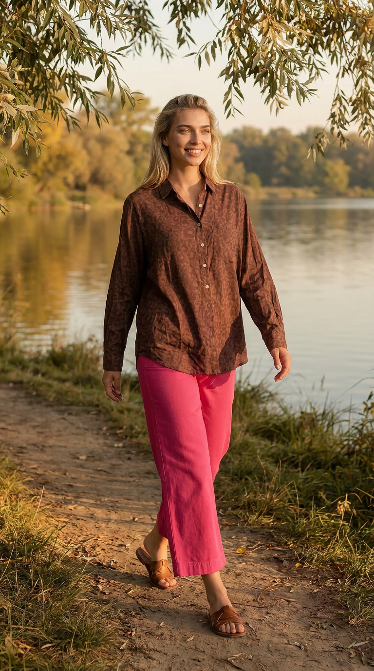 Good Boyfriend Shirt - Leopard Chocolate Overdye