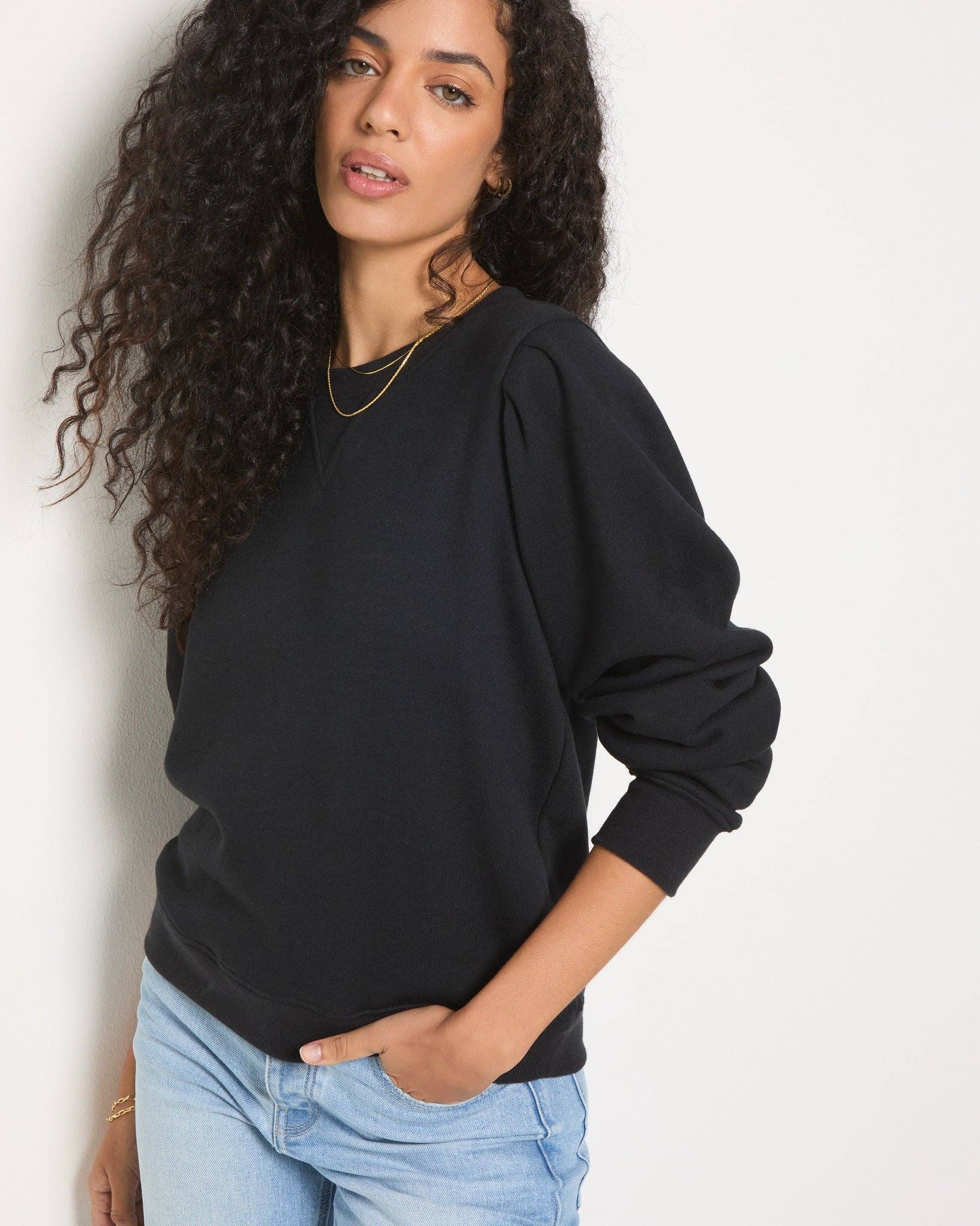 Harbor Puff Sleeve Sweatshirt