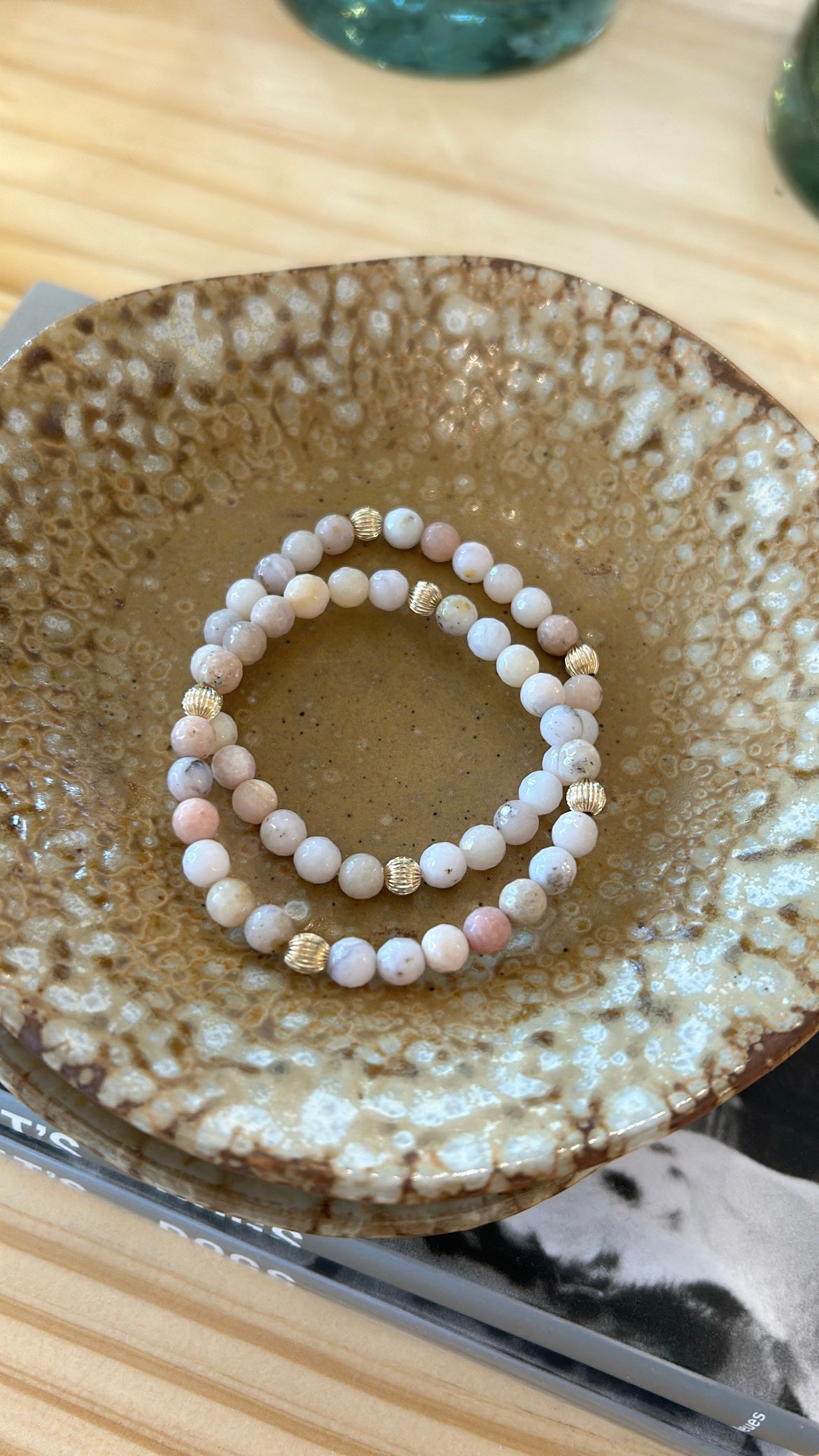 Pink Opal Faceted Bracelet