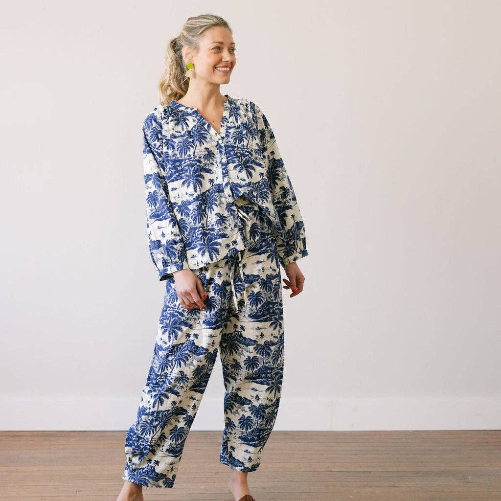 Tropical Toile Lucia Top