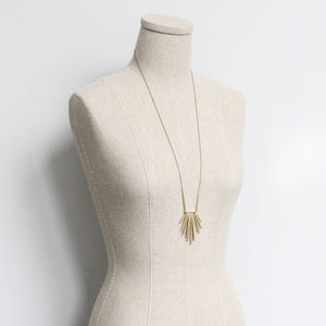 Brass long necklace 130