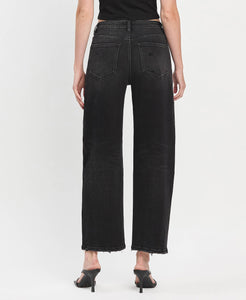 SUPER HIGH RISE PANEL BARREL JEANS INSTANT