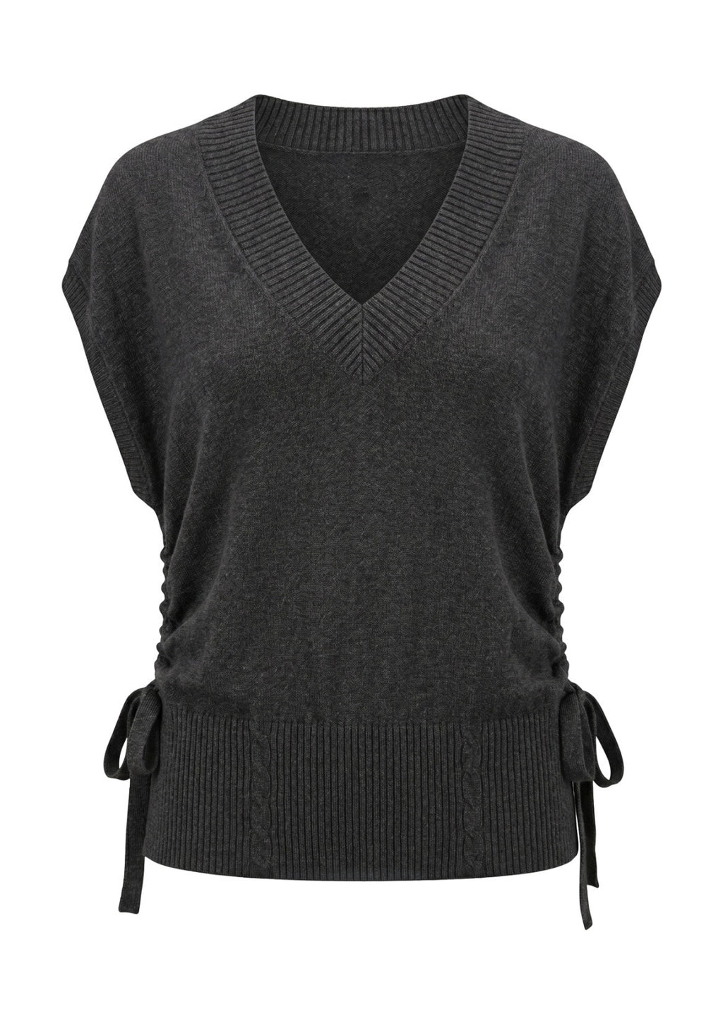 V Neck Doman Sleeveless Sweater